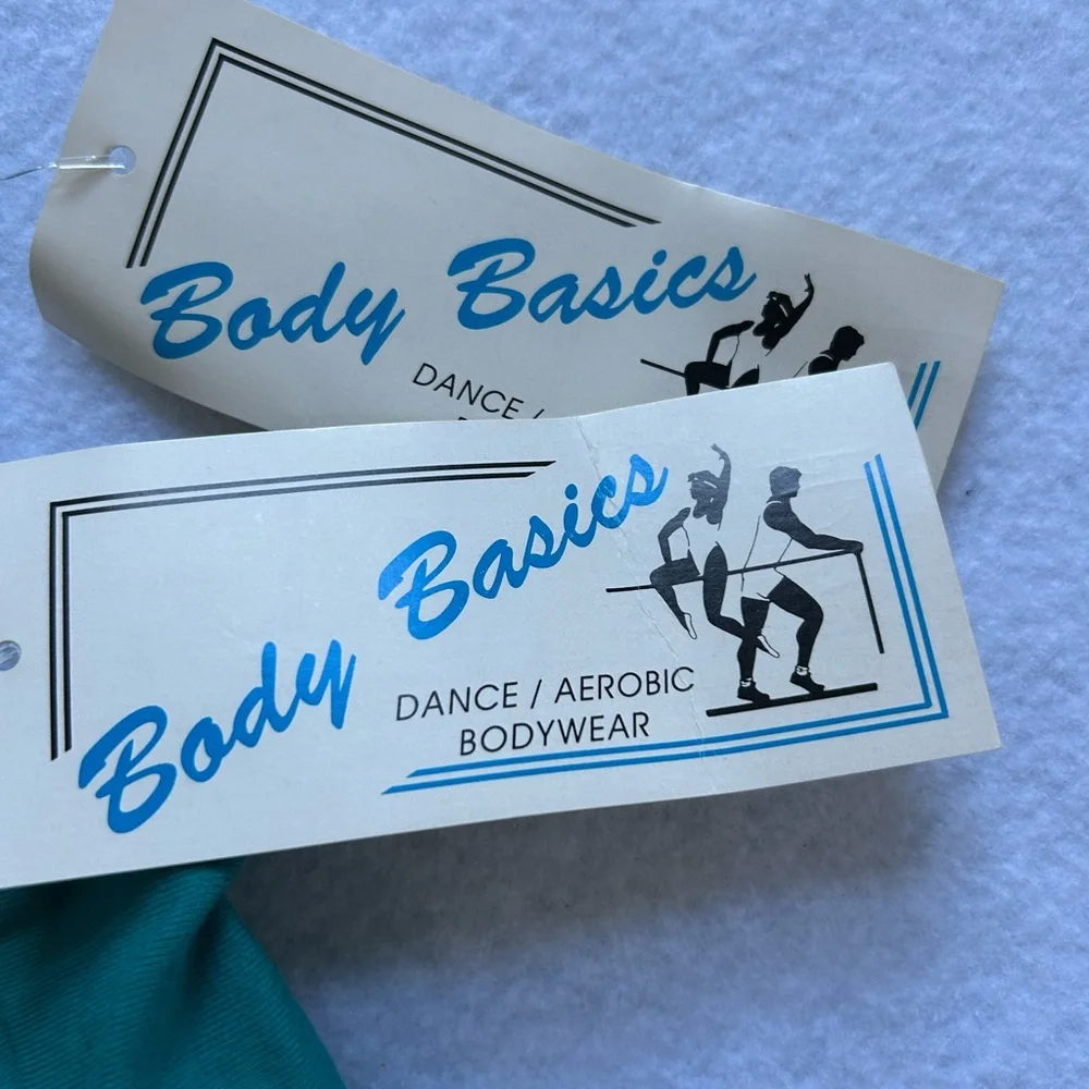 Vintage green dance aerobics sports bras